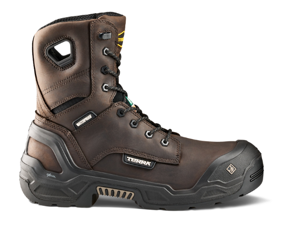 Men's Terra Exile 25 8" Waterproof Composite Toe Safety Work Boot - 1311BK/1311DB