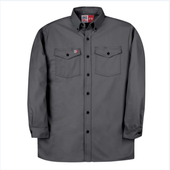 Big Bill® Flame Resistant Button-Down Industrial Work Shirt - 147BDUS7