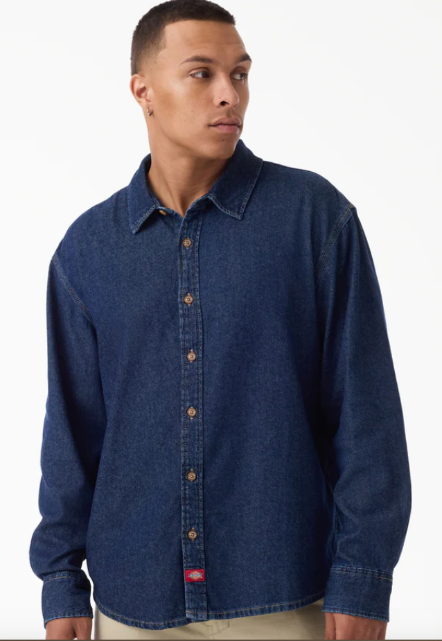 Dickies Lightweight Long Sleeve Denim Shirt