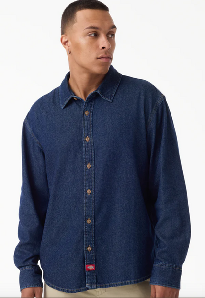 Dickies Lightweight Long Sleeve Denim Shirt