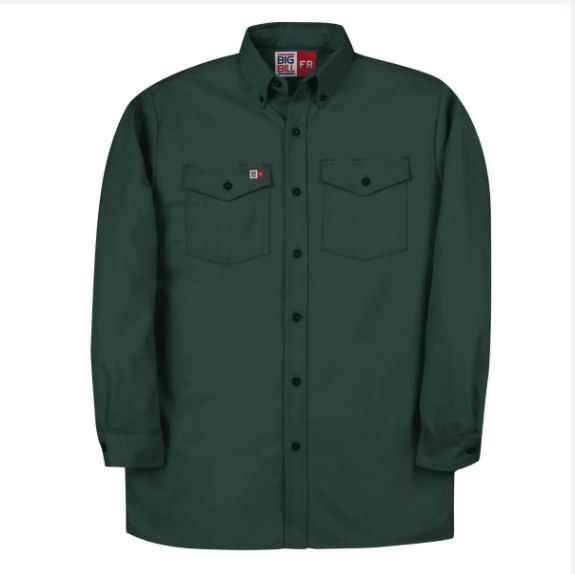 Big Bill® Flame Resistant Button-Down Industrial Work Shirt - 147BDUS7