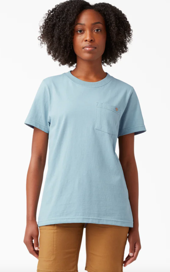 Dickies Women's Heavyweight Short Sleeve Pocket T-Shirt