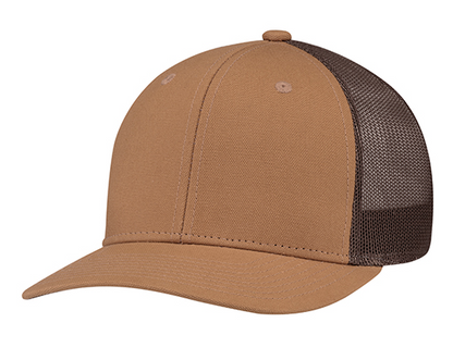 AJM International Duck Canvas / Polyester Mesh Cap - 8D017M