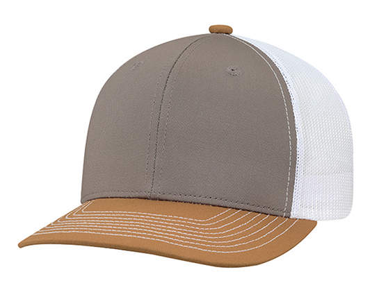 AJM International Deluxe Chino Twill / Polyester Mesh Cap - 8E019M