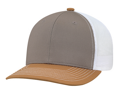 AJM International Deluxe Chino Twill / Polyester Mesh Cap - 8E019M
