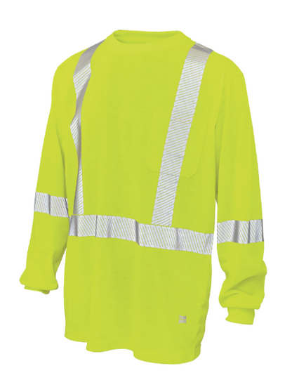 TOUGH DUCK POLYESTER JERSEY LONG-SLEEVE SAFETY T-SHIRT - ST22