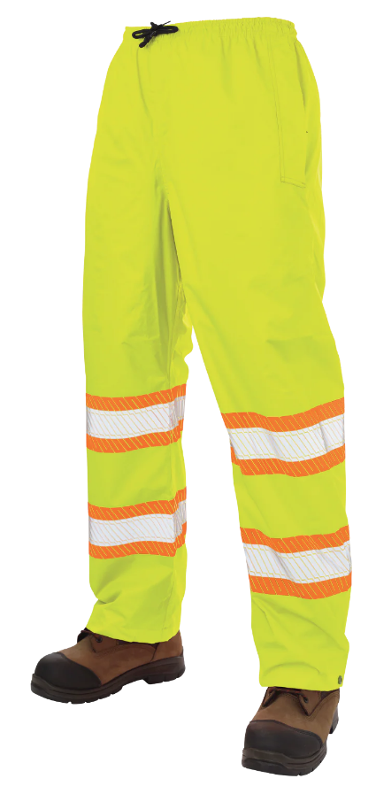 TOUGH DUCK PULL-ON RIPSTOP PACKABLE SAFETY RAIN PANT - SP02