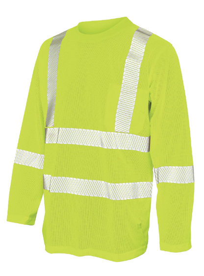 TOUGH DUCK MICRO MESH LONG-SLEEVE SAFETY T-SHIRT WITH POCKET - ST08