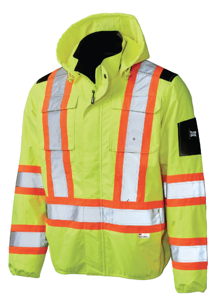 TOUGH DUCK  LIGHT WEIGHT MESH-LINED SAFETY JACKET - SJ50