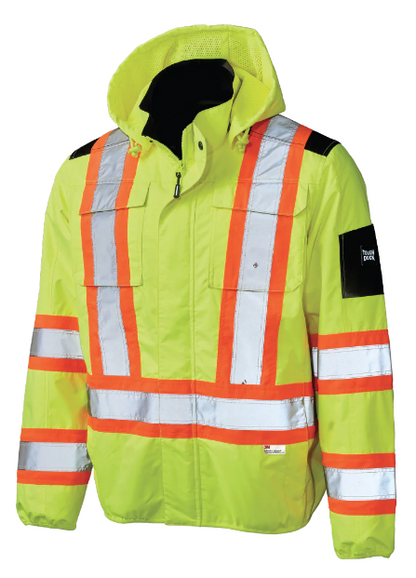 TOUGH DUCK  LIGHT WEIGHT MESH-LINED SAFETY JACKET - SJ50