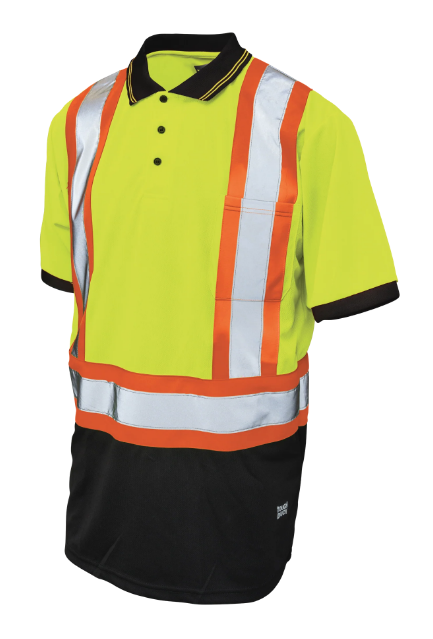TOUGH DUCK BIRDSEYE MESH SHORT-SLEEVE SAFETY POLO SHIRT - ST17