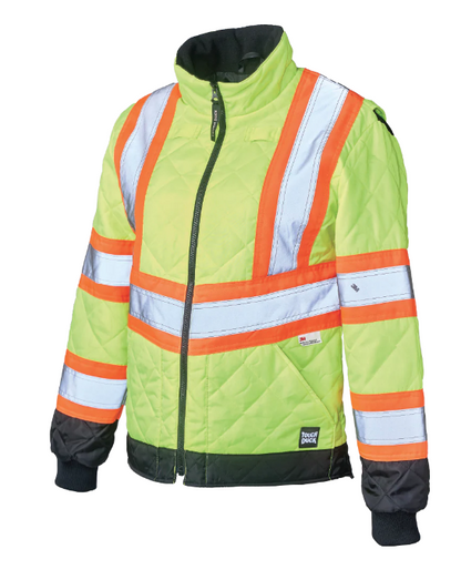 TOUGH DUCK WOMEN'S QUILTED SAFETY FREEZER JACKET - SJ47