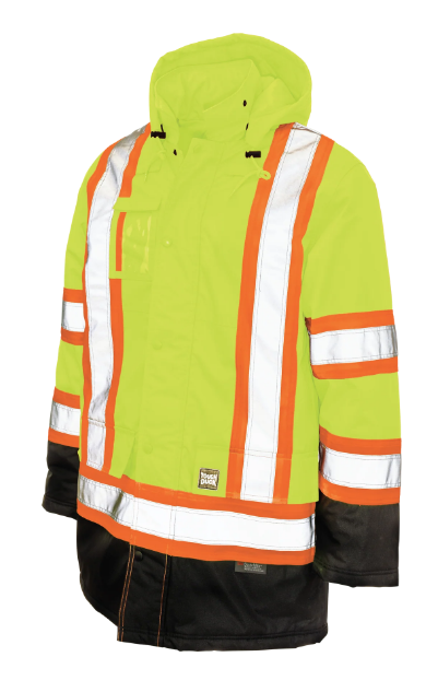 TOUGH DUCK POLY OXFORD LINED SAFETY PARKA - S176