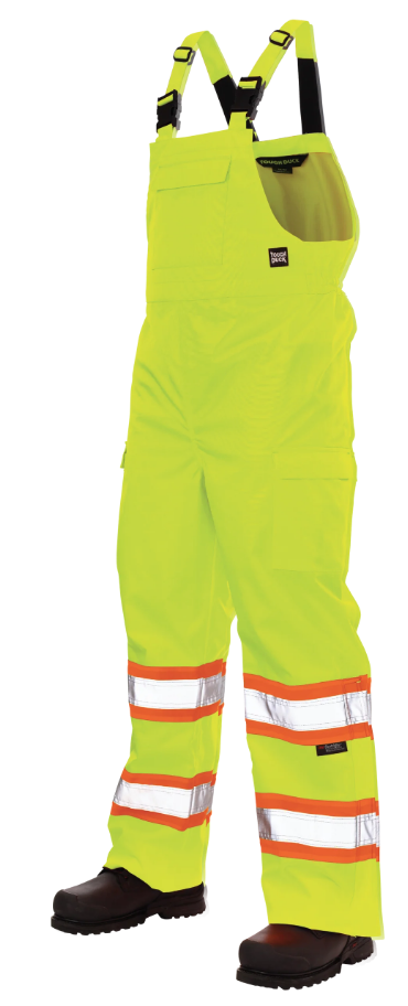 TOUGH DUCK RIPSTOP UNLINED SAFETY RAIN BIB OVERALL - SB04