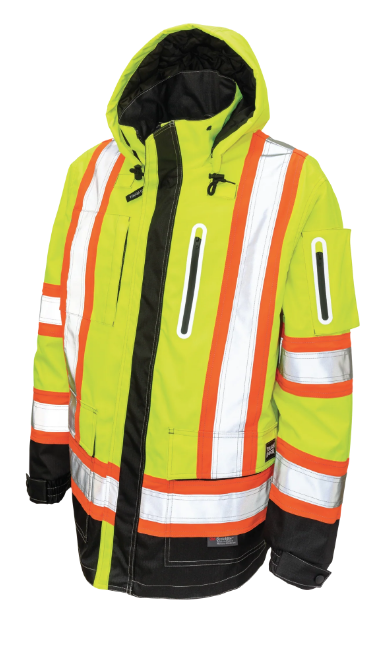 TOUGH DUCK RIPSTOP SAFETY HI-VIS SHELL JACKET - SJ28