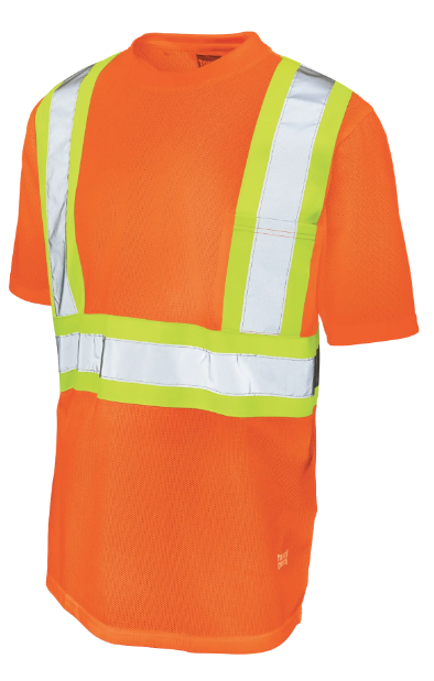 TOUGH DUCK MICRO MESH SHORT-SLEEVE SAFETY T-SHIRT WITH POCKET - S392