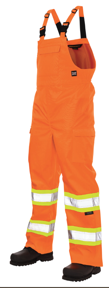 TOUGH DUCK RIPSTOP UNLINED SAFETY RAIN BIB OVERALL - SB04