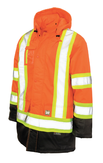TOUGH DUCK POLY OXFORD LINED SAFETY PARKA - S176