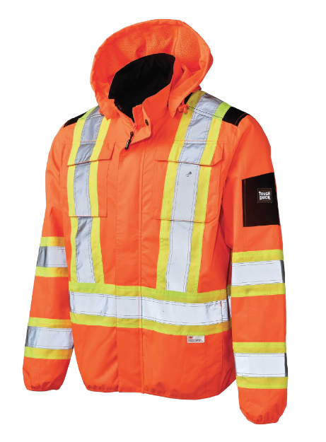 TOUGH DUCK  LIGHT WEIGHT MESH-LINED SAFETY JACKET - SJ50