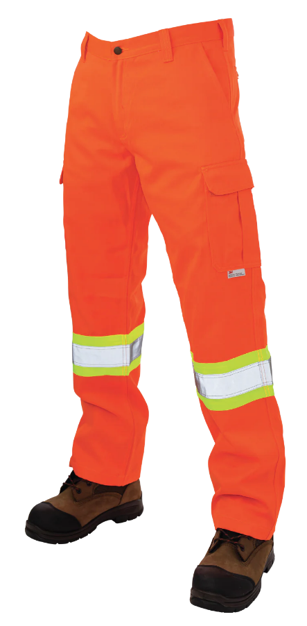 TOUGH DUCK RELAXED-FIT TWILL SAFETY CARGO WORK PANT - SP01