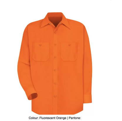 RED KAP® ENHANCED VISIBILITY LONG SLEEVE WORK SHIRT - SS14-EHV