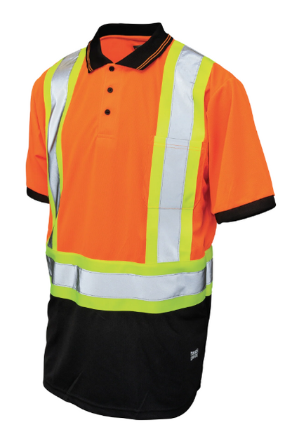 TOUGH DUCK BIRDSEYE MESH SHORT-SLEEVE SAFETY POLO SHIRT - ST17