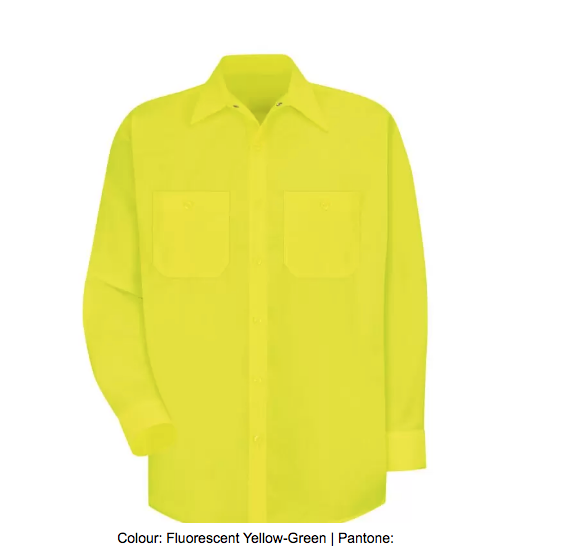 RED KAP® ENHANCED VISIBILITY LONG SLEEVE WORK SHIRT - SS14-EHV