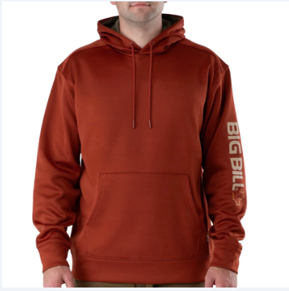 BIG BILL® Technical Fleece Pullover Hoodie with Graphic Logo - BBFL80
