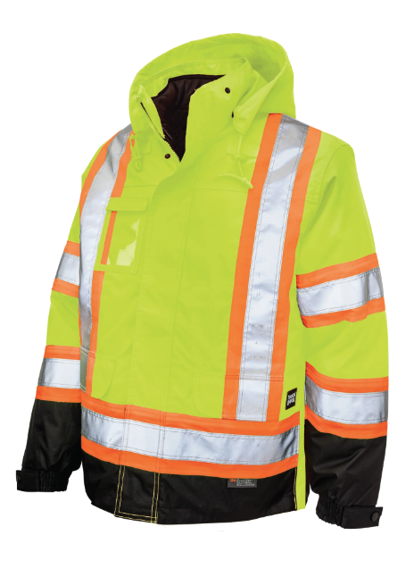 TOUGH DUCK   - POLY OXFORD 5-IN-1 SAFETY JACKET - S426