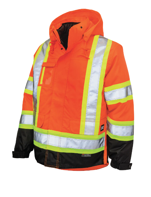 TOUGH DUCK   - POLY OXFORD 5-IN-1 SAFETY JACKET - S426