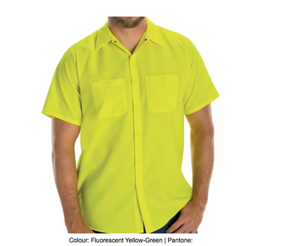 RED KAP® ENHANCED VISIBILITY SHORT SLEEVE RIPSTOP WORK SHIRT - SY24-EHV