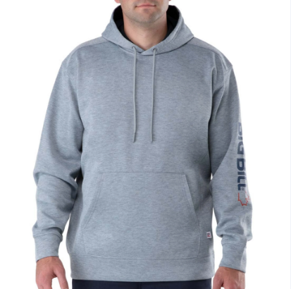 BIG BILL® Technical Fleece Pullover Hoodie with Graphic Logo - BBFL80