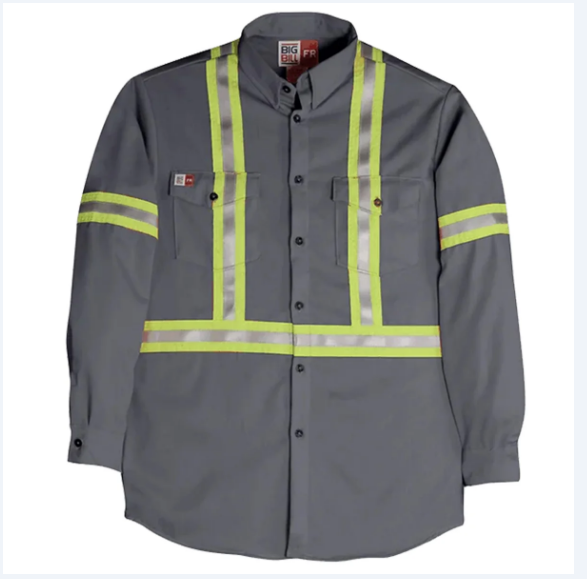 Big Bill®   Flashtrap® Ventilated Flame Resistant Shirt with Reflective Tape - 1115US7