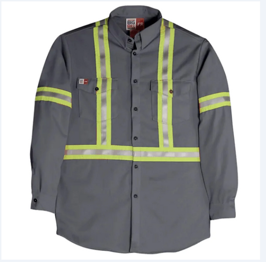 Big Bill®   Flashtrap® Ventilated Flame Resistant Shirt with Reflective Tape - 1115US7