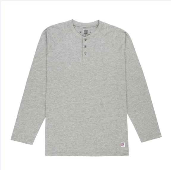 BIG BILL® Heavyweight Long Sleeve Henley T-shirt - CK15