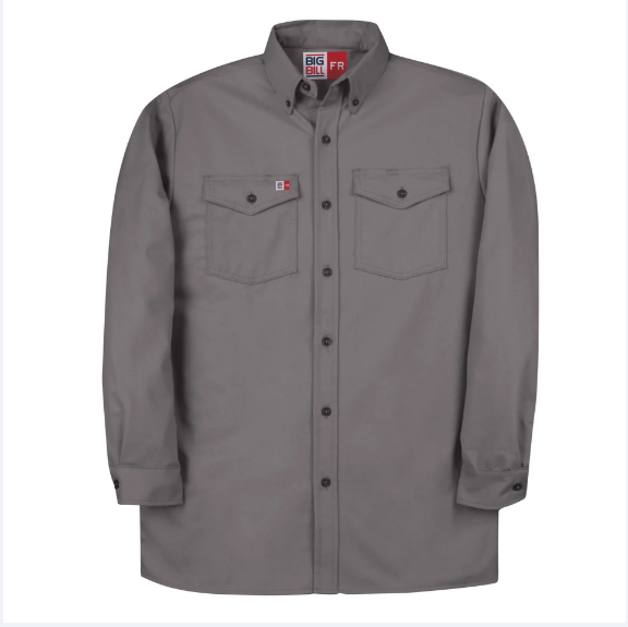 Big Bill® Flame Resistant Westex DH® Button Down Shirt - Navy - 147BDTS7