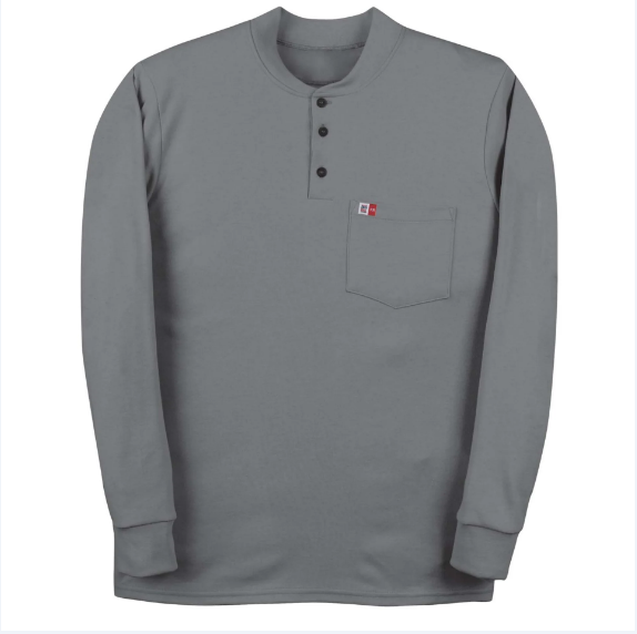 BIG BILL® Flame Resistant Long Sleeve Henley Shirt - DW18KI6