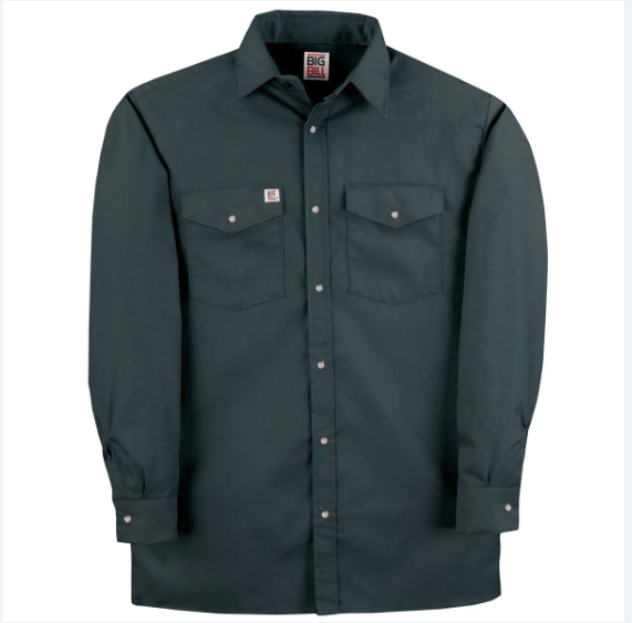 BIG BILL® Premium Long-Sleeve Snap Front Work Shirt - 247