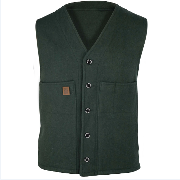 BIG BILL® Wool Outdoor Vest - Green - 624