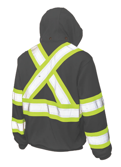 TOUGH DUCK FLEECE UNLINED SAFETY HOODIE - S494