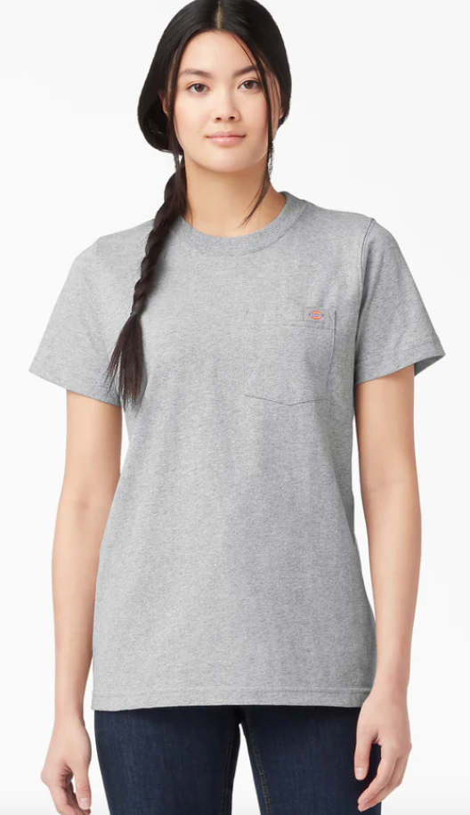 Dickies Women's Heavyweight Short Sleeve Pocket T-Shirt