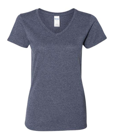 Gildan Women's Heavy Cotton™ V-Neck T-Shirt - 5V00L
