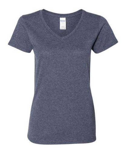 Gildan Women's Heavy Cotton™ V-Neck T-Shirt - 5V00L