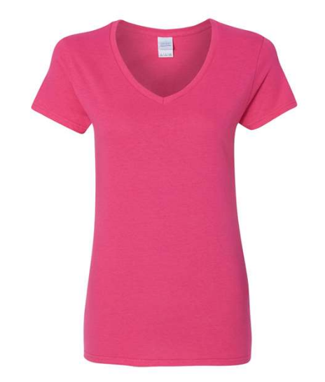 Gildan Women's Heavy Cotton™ V-Neck T-Shirt - 5V00L