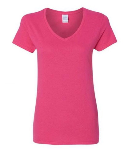 Gildan Women's Heavy Cotton™ V-Neck T-Shirt - 5V00L