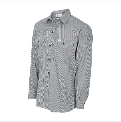 BIG BILL® Hickory Stripe Long-Sleeve Button Shirt - Hickory - 193