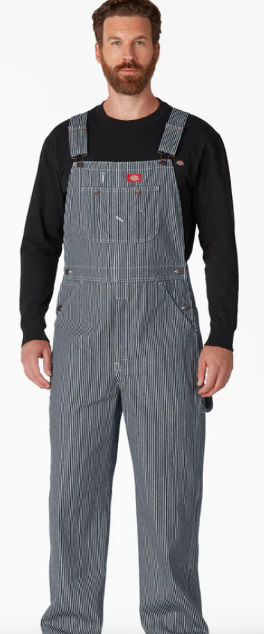 Dickies Hickory Stripe Bib Overalls - 83297