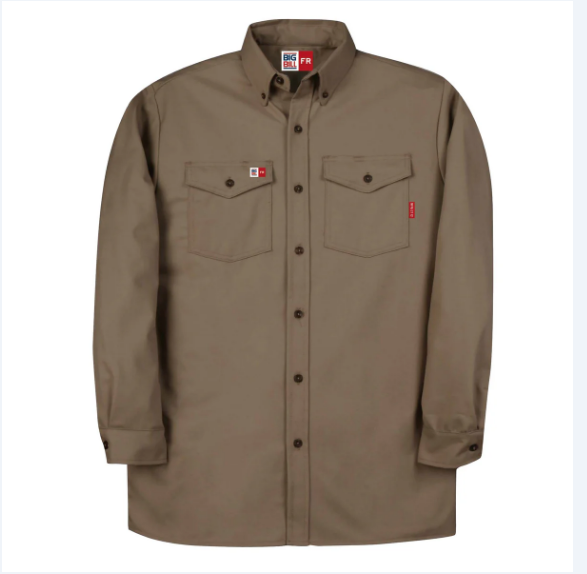 Big Bill® Flame Resistant Westex DH® Button Down Shirt - Navy - 147BDTS7