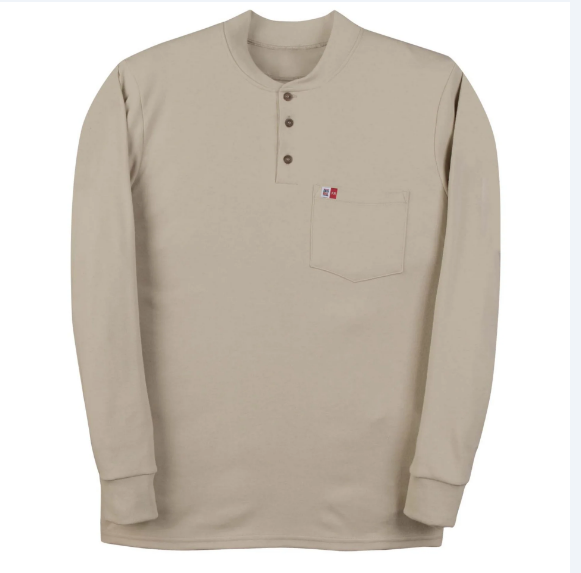 BIG BILL® Flame Resistant Long Sleeve Henley Shirt - DW18KI6