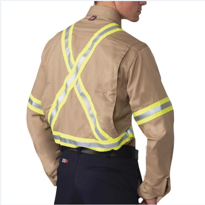 Big Bill®   Flashtrap® Ventilated Flame Resistant Shirt with Reflective Tape - 1115US7
